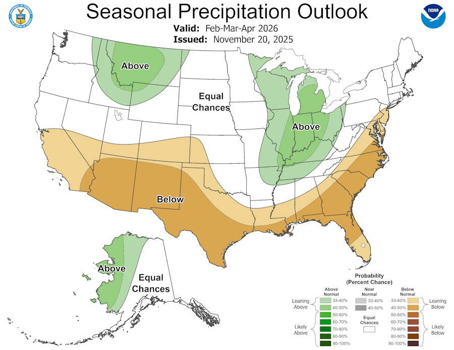 NOAA weather predictions