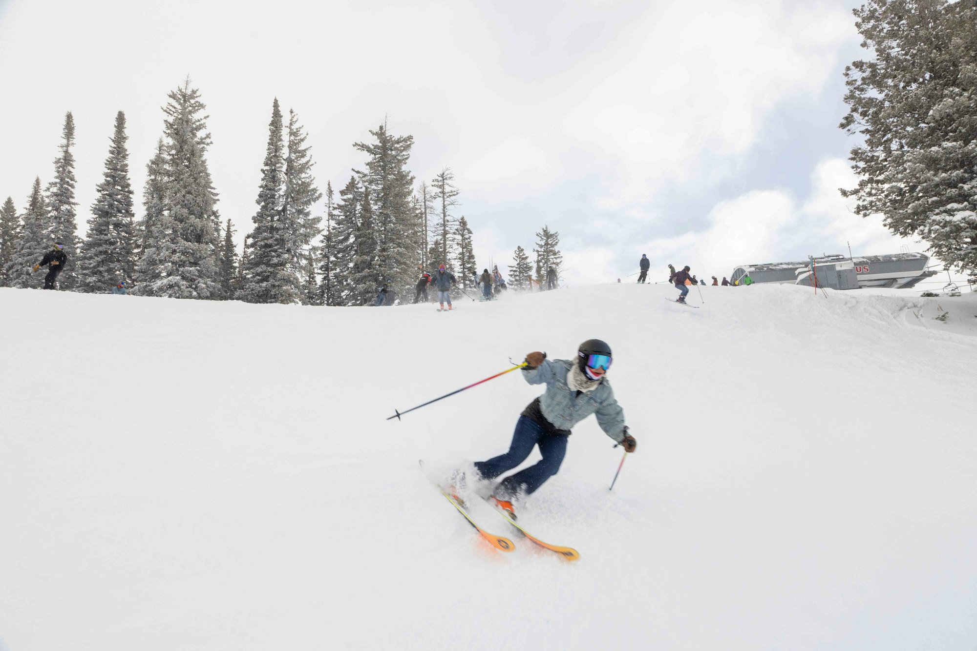 Jackson Hole ski in jeans