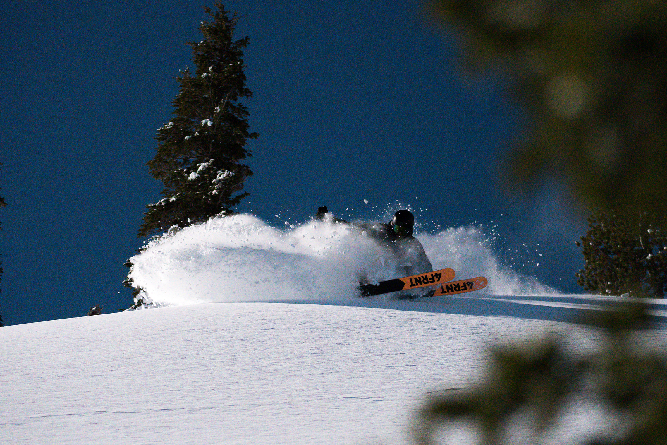 Mallory Duncan skis a turn