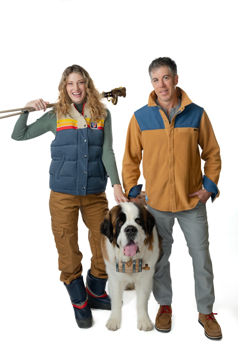 YoColorado Peak Patrol Puffer Vest and First Tracks Fleece Snap Jacket