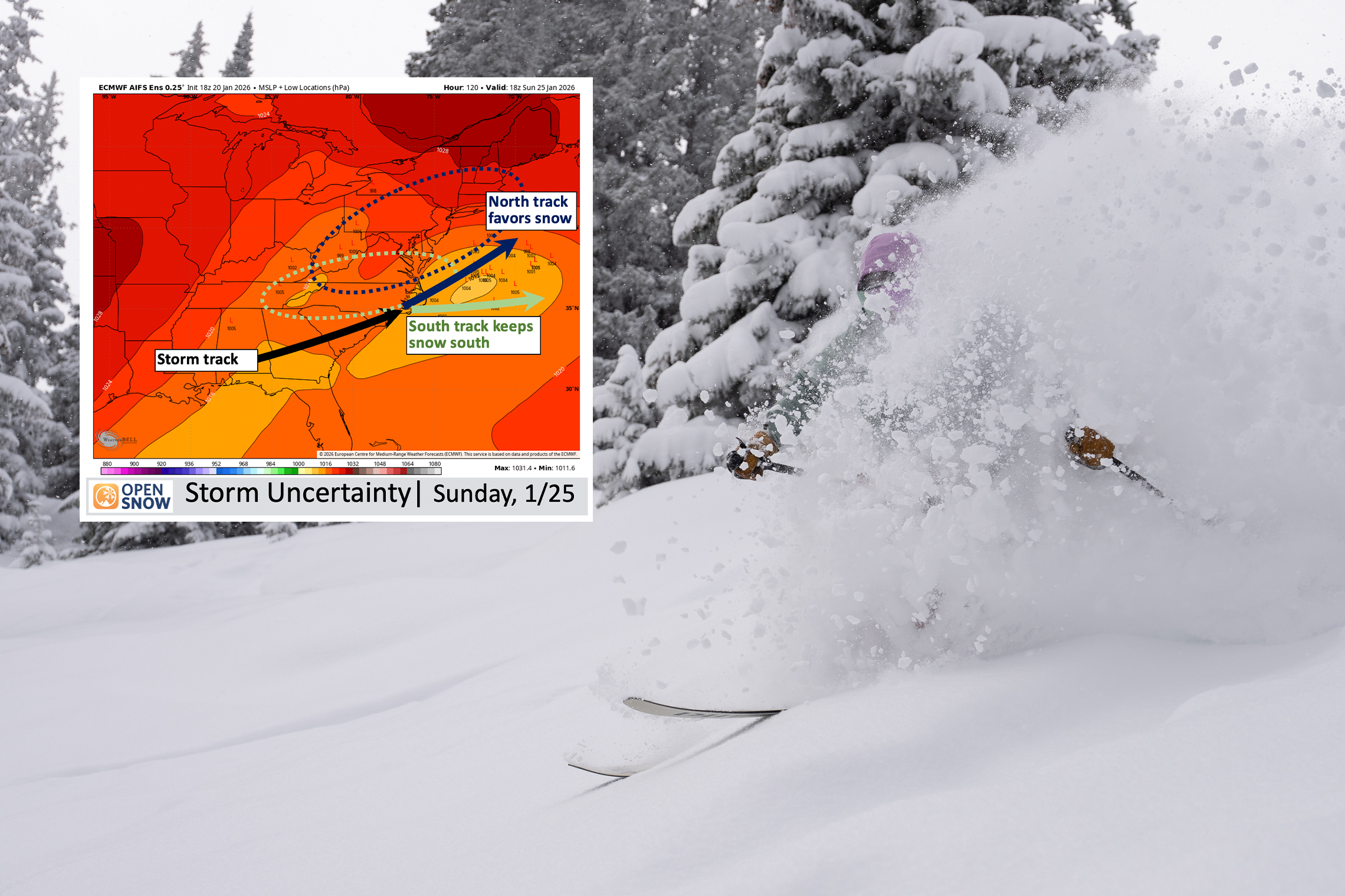 OpenSnow Forecasting Two Feet of Pow for East Coast Ski Resorts