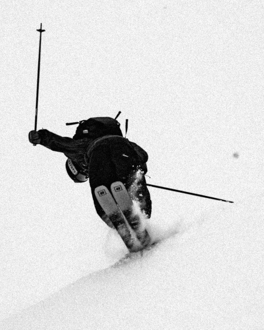 Toby Rafford skiing