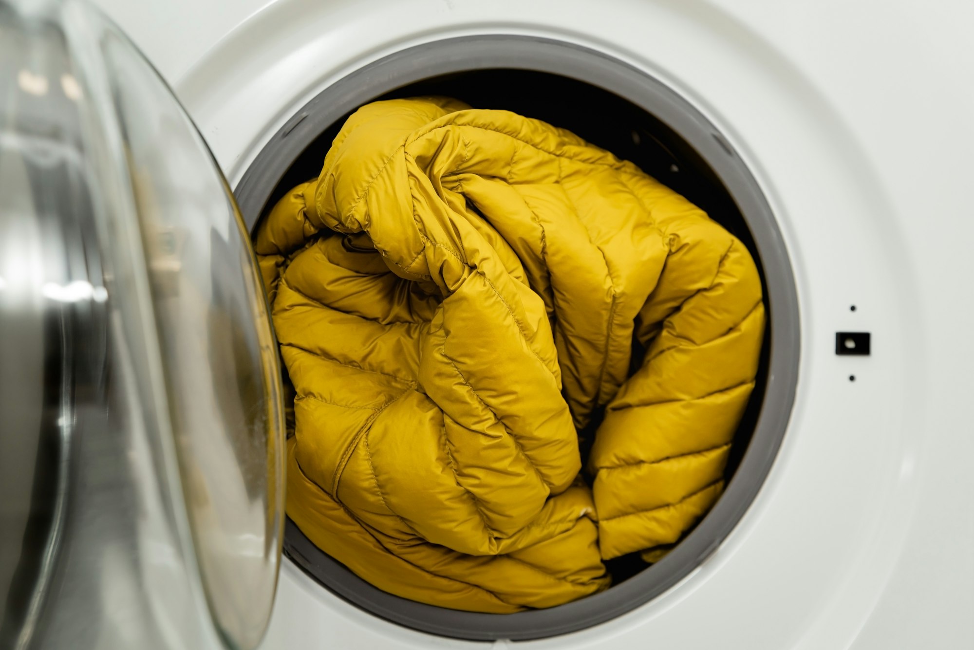 Ski jacket in washing machine.