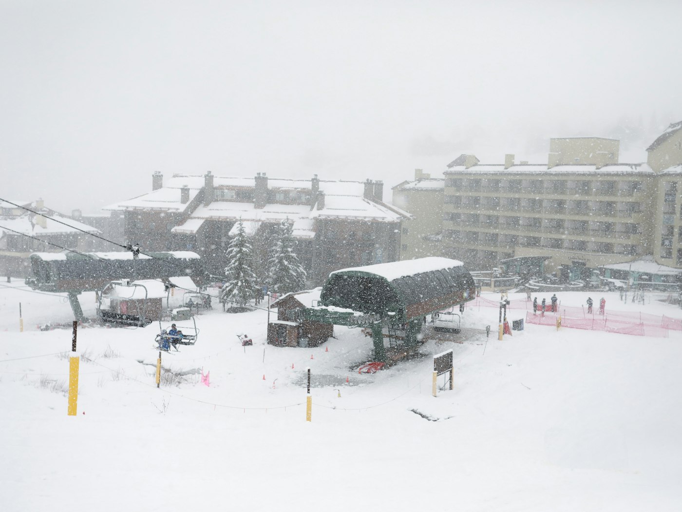 Snow continuing to fall at Crested Butte Mountain Resort