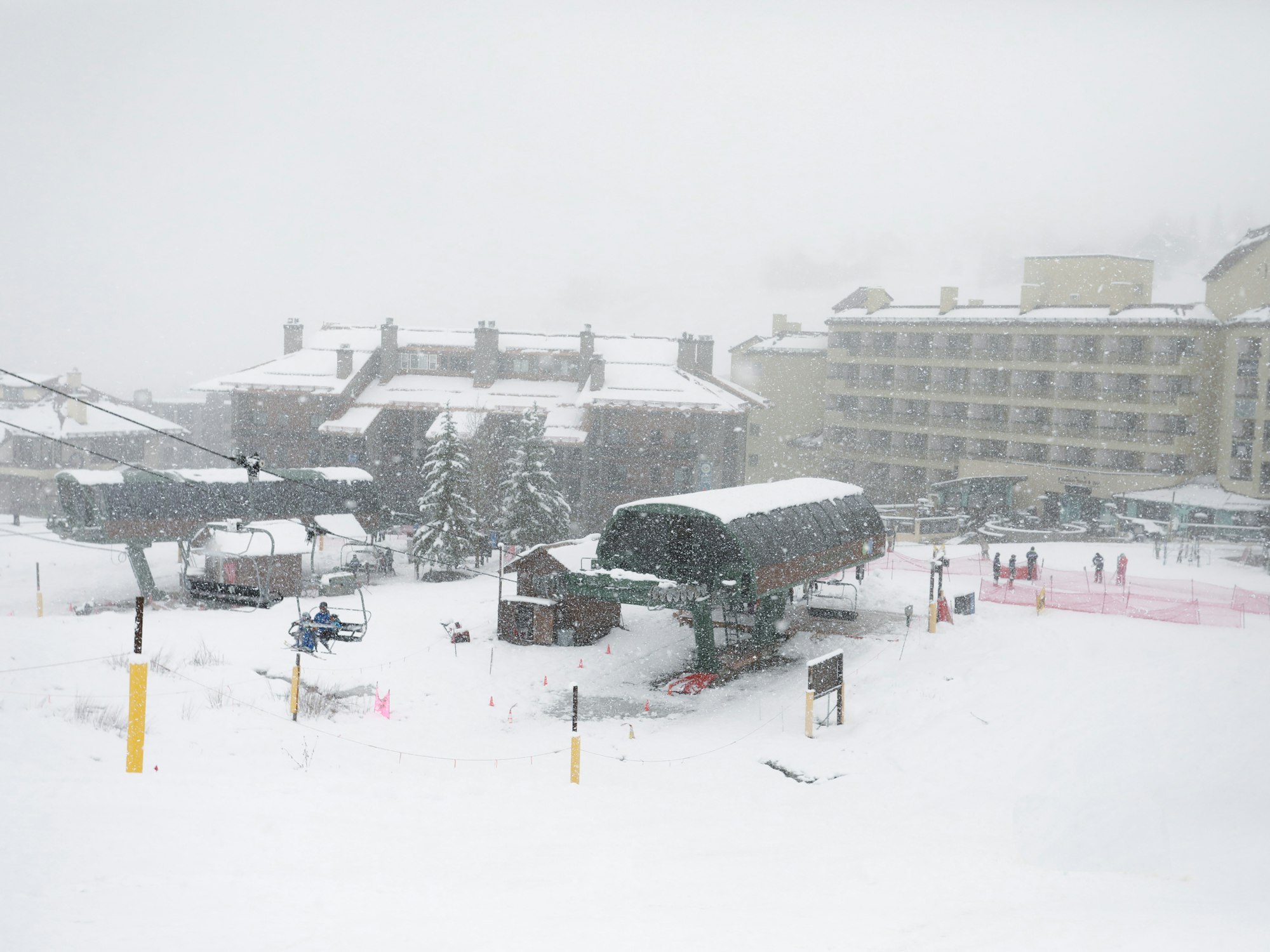 Snow continuing to fall at Crested Butte Mountain Resort