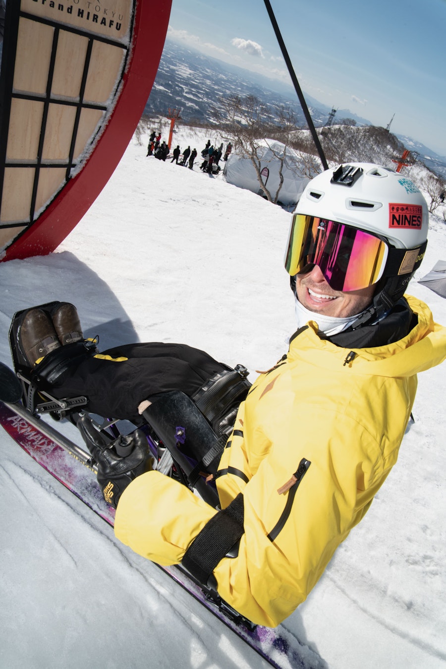 Jay Rawe Skiing at The Nines Japan