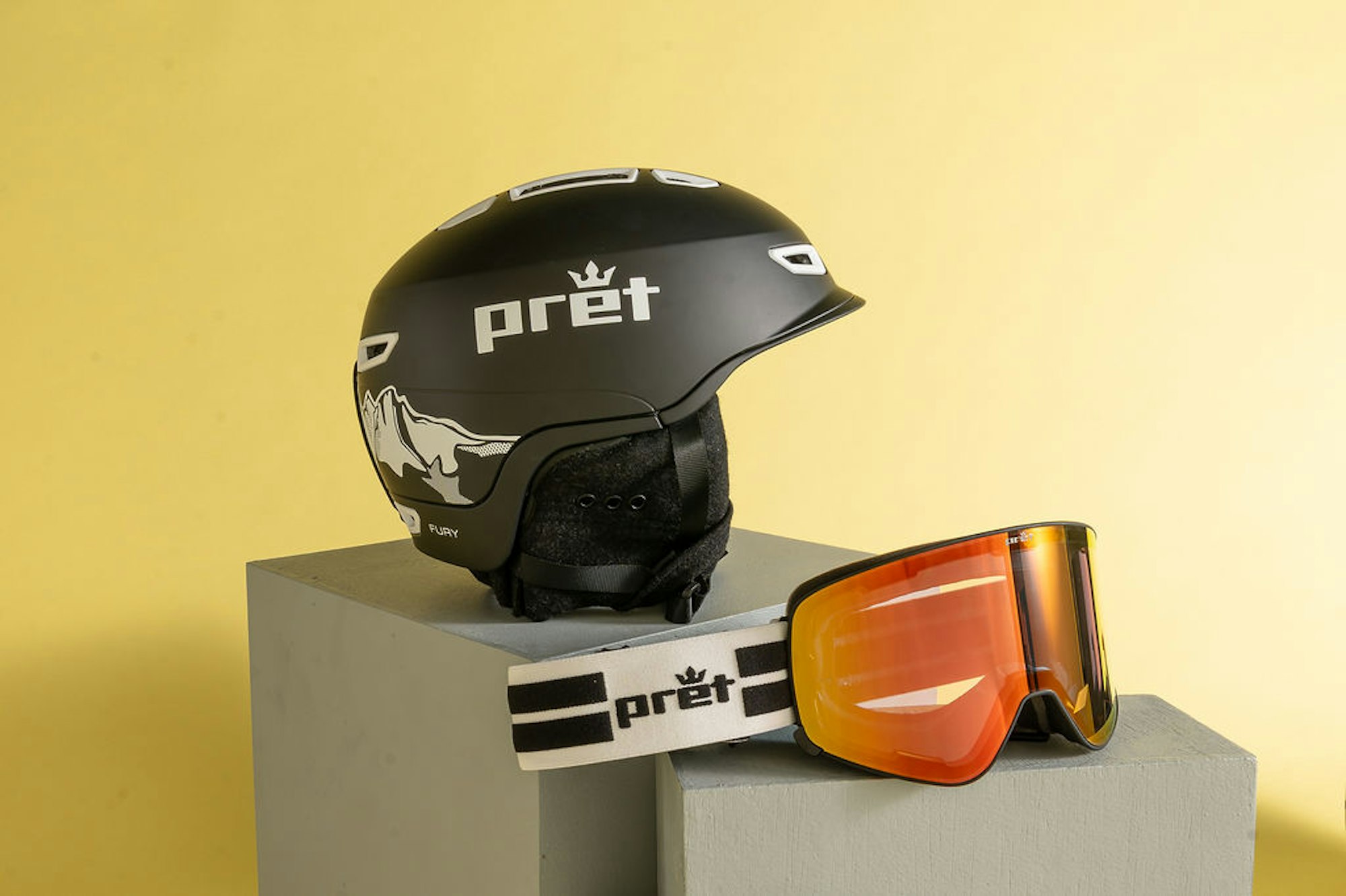 Red and yellow tinted lens.