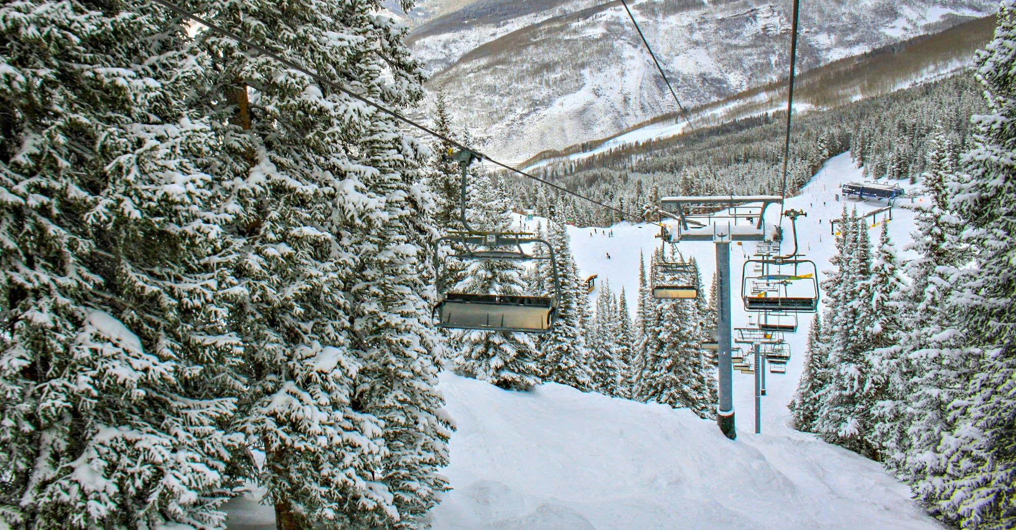 Ski lift at Vail Resort in Colorado.