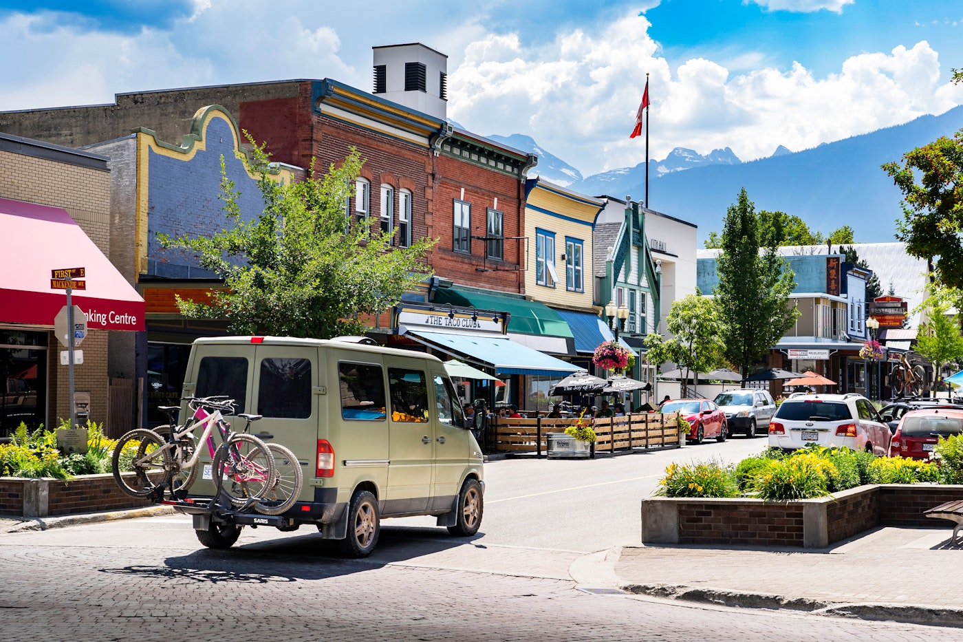 Downtown Revelstoke, British Columbia, Canada.