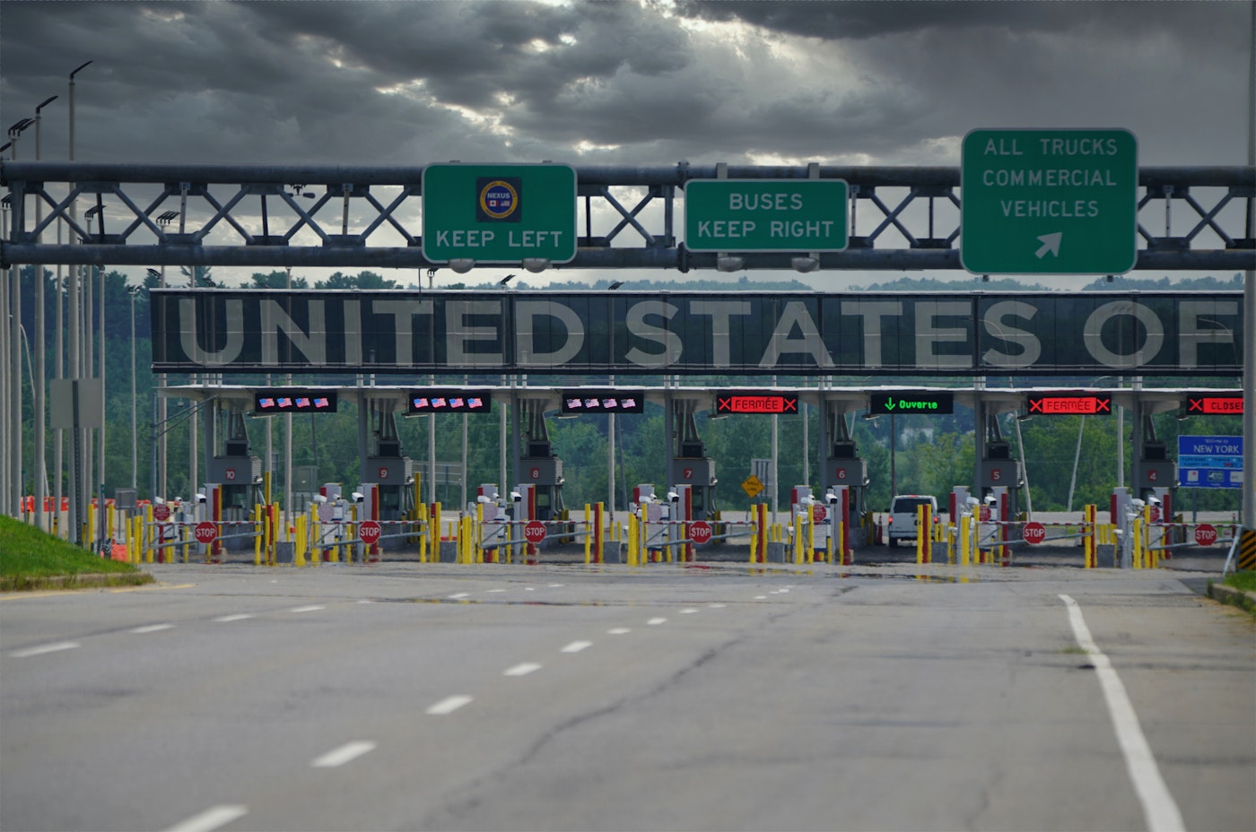 U.S. and Canadian border.