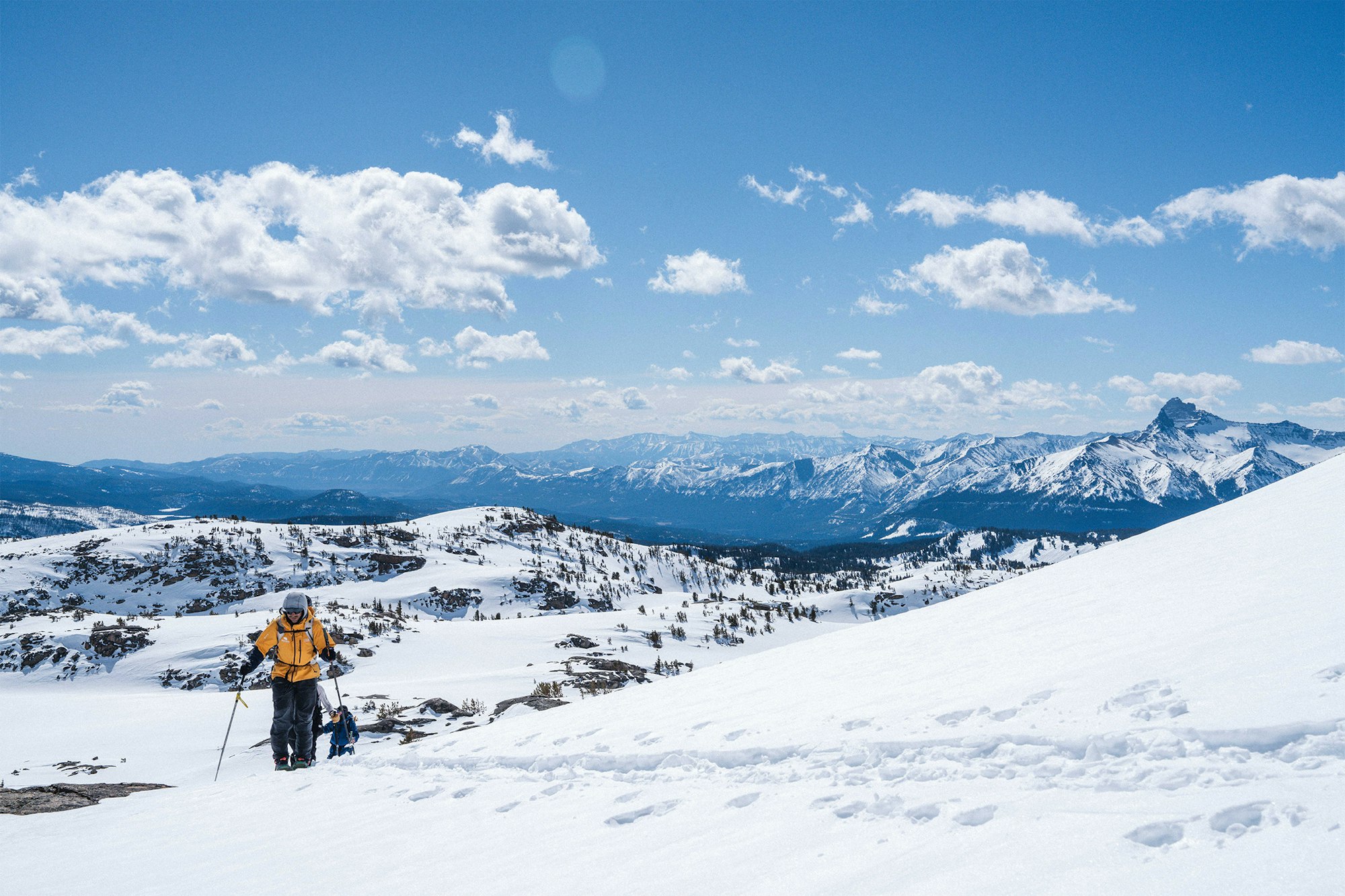 Skiing in the Beartooth Mountains