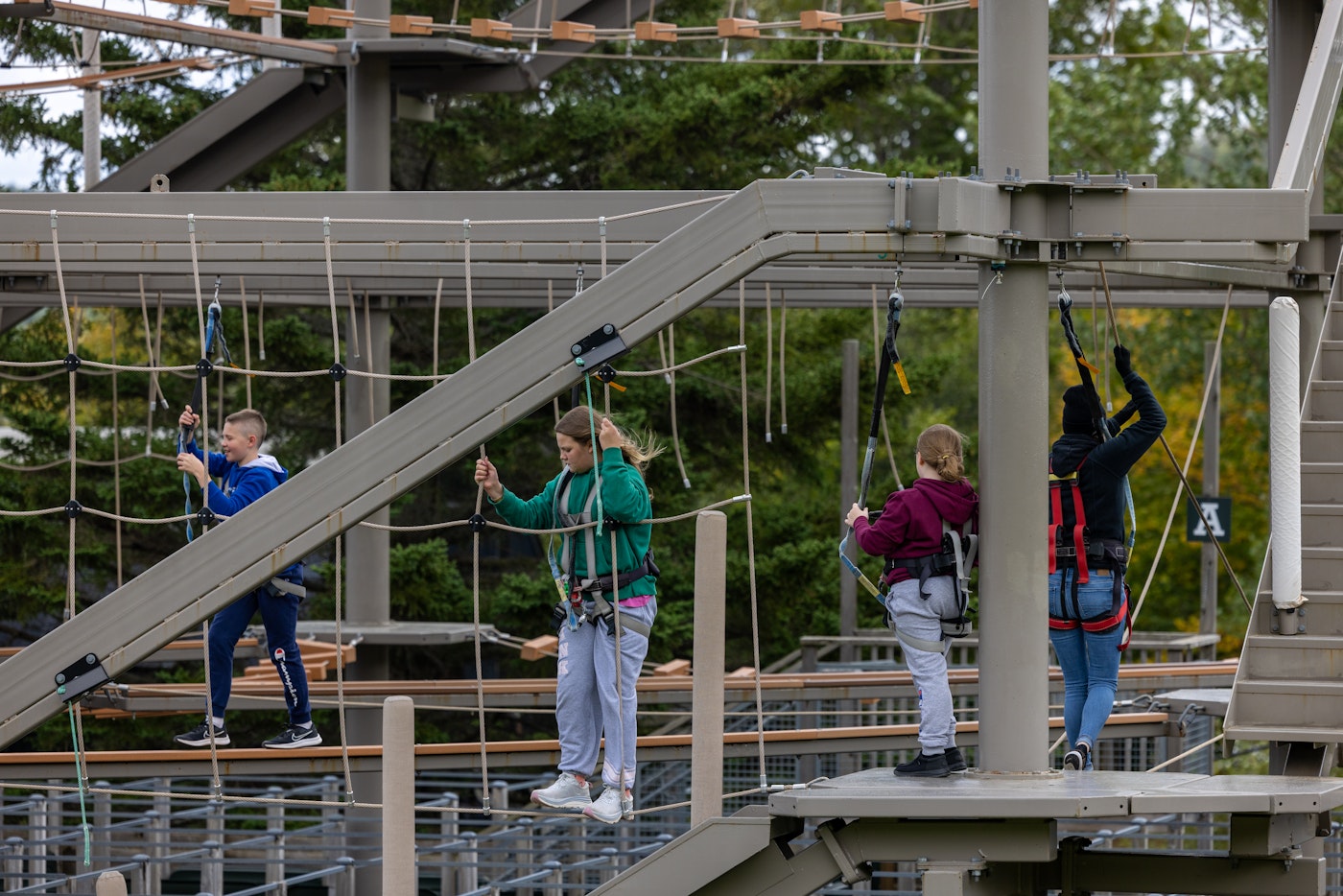 Ropes course at Killington's Adventure Center