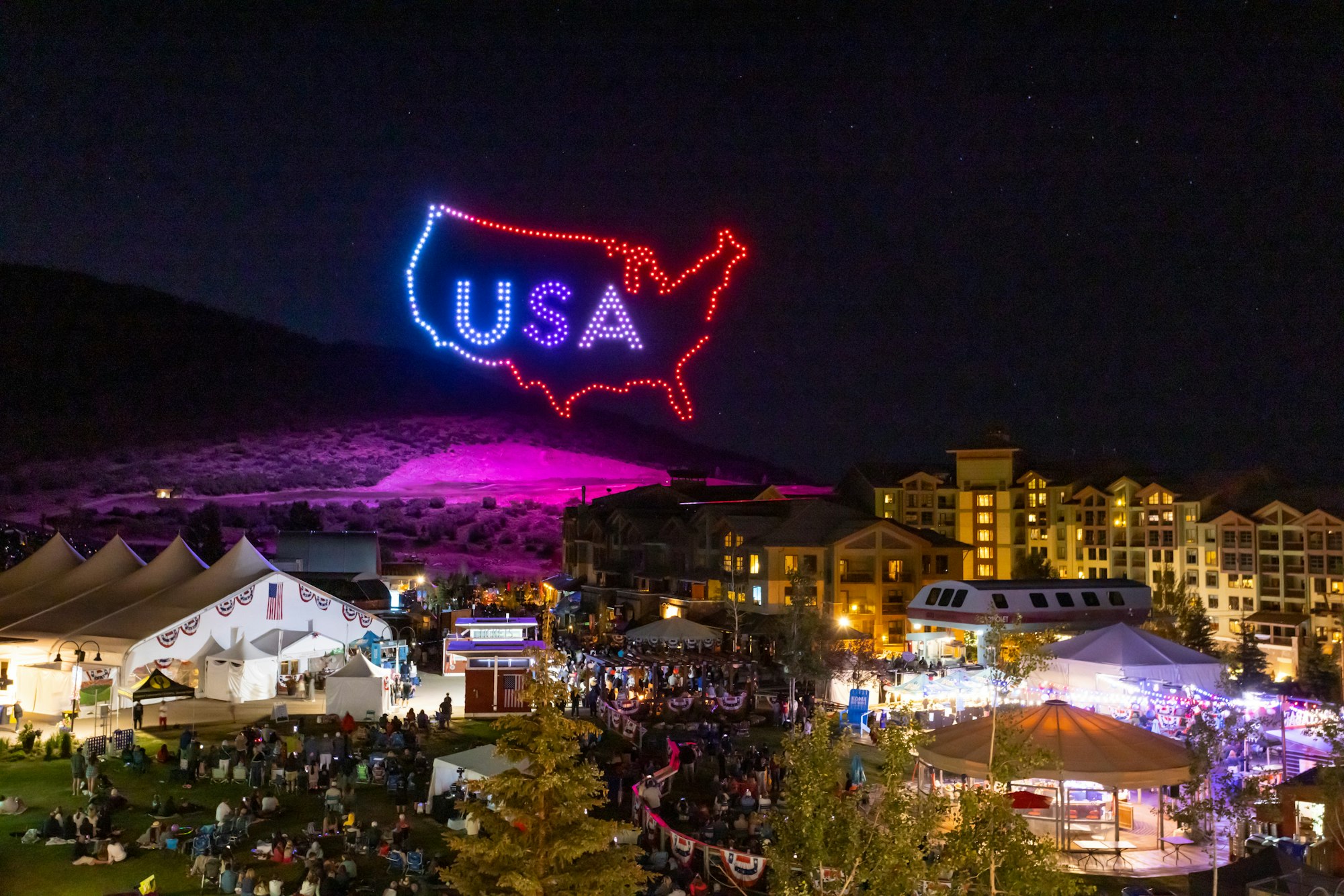 Drones form the U.S. at Park City Mountain.