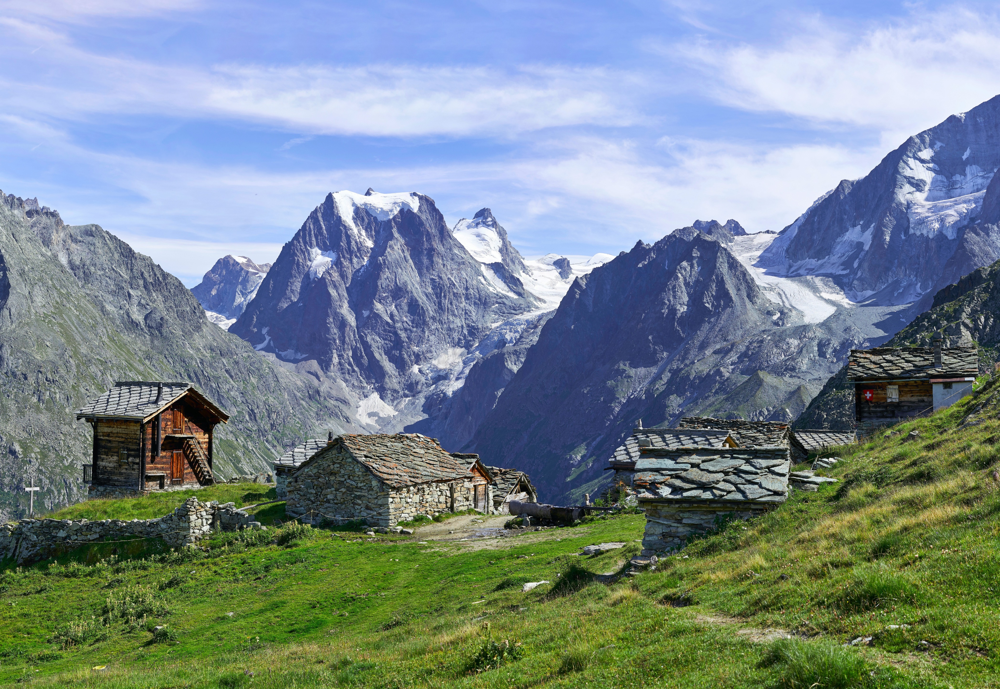 Mountain huts in Switzerland