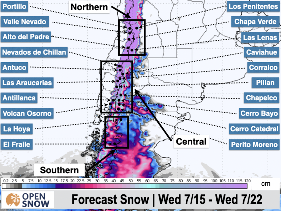 OpenSnow weather forecast