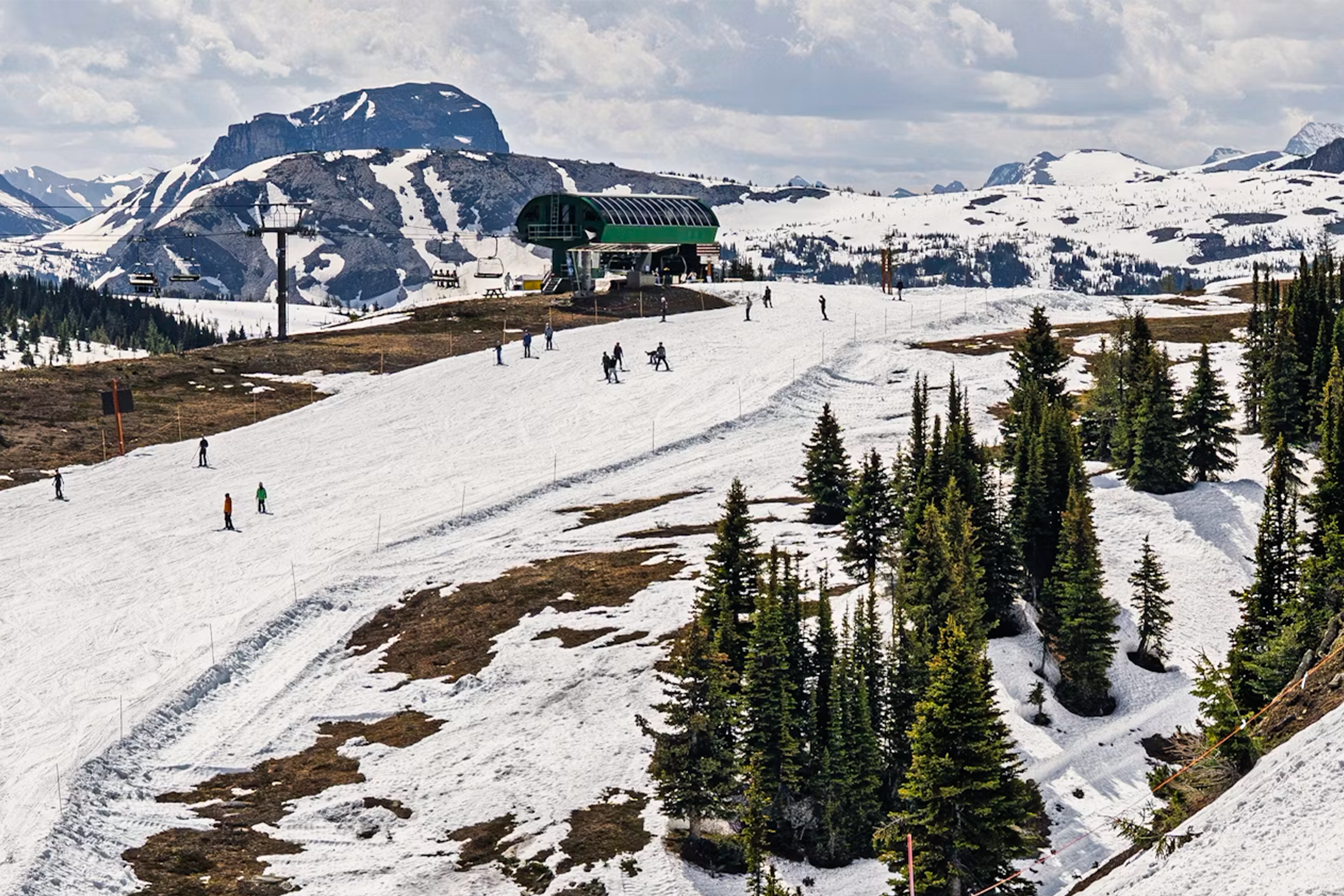 Banff Sunshine Records August Snowfall