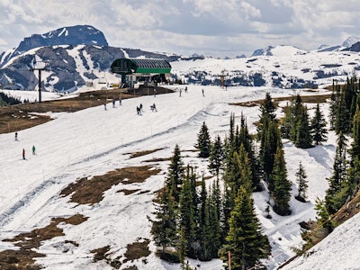 Banff Sunshine Records August Snowfall