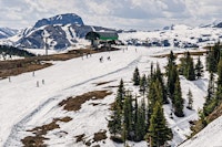 Banff Sunshine Records August Snowfall