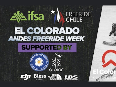 Livestream IFSA Junior 3* Freeride from El Colorado, Chile