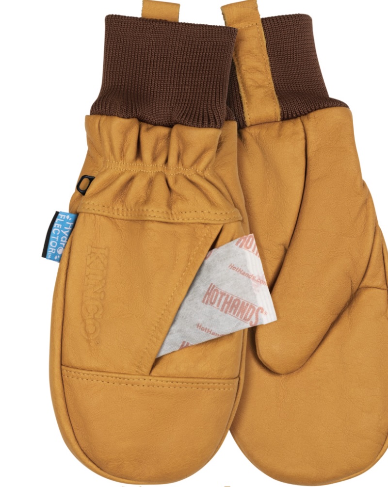 Hydroflector Lined-Water Resistant Premium Grain Buffalo Mitt