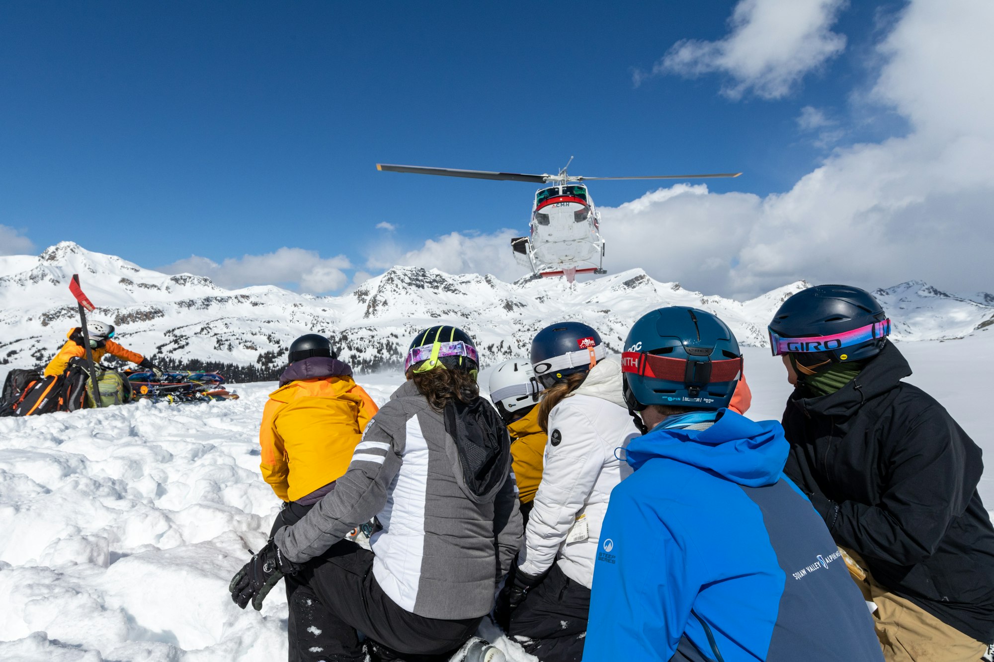 Heli-skiing in the Golden, B.C. area.