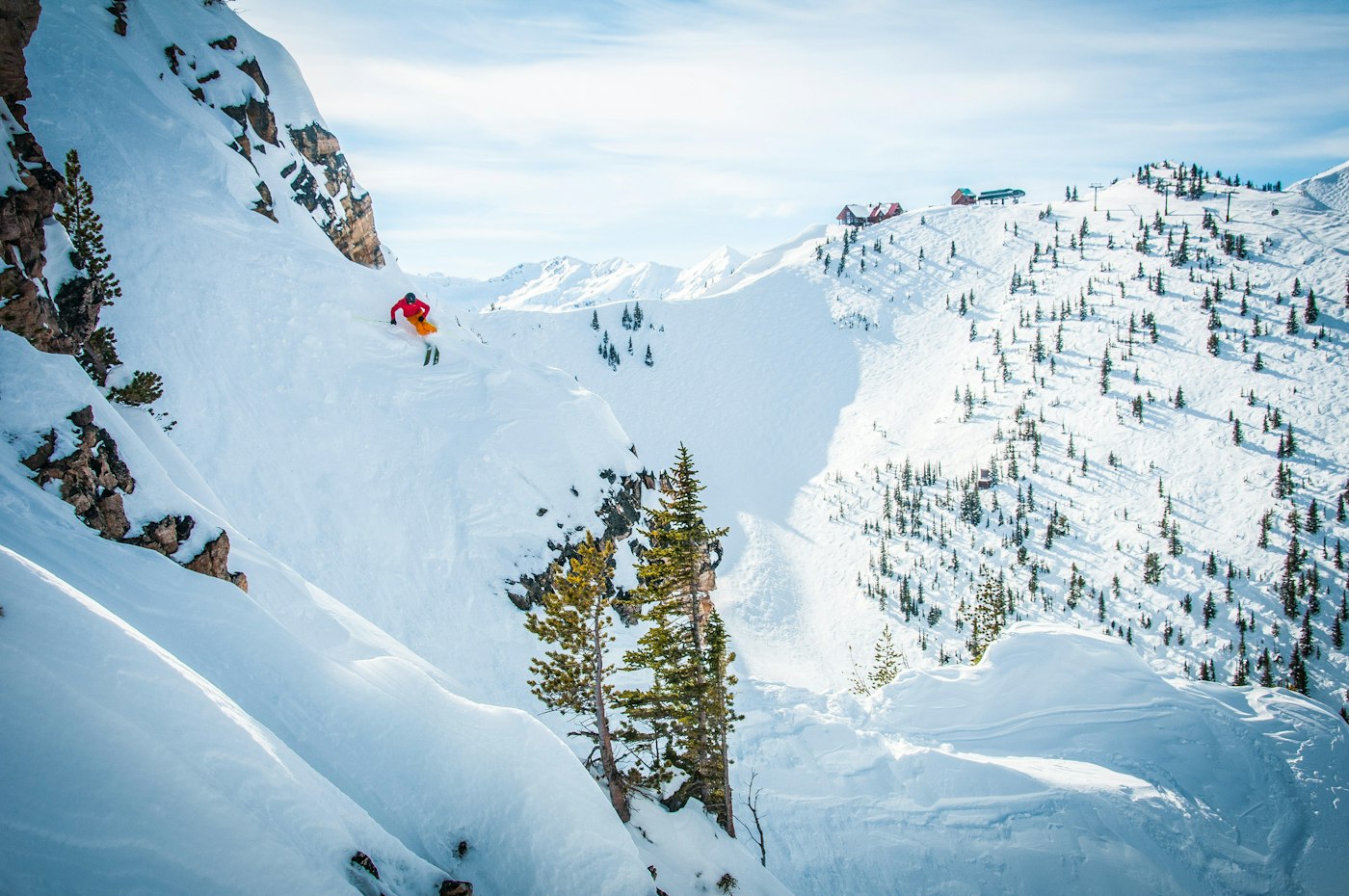 Skiing at Kicking Horse Mountain Resort.
