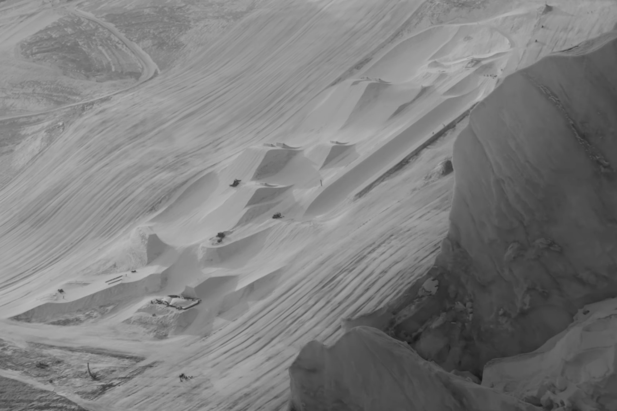 Markus Eder skiing at Red Bull Performance Camp in Saas-Fee