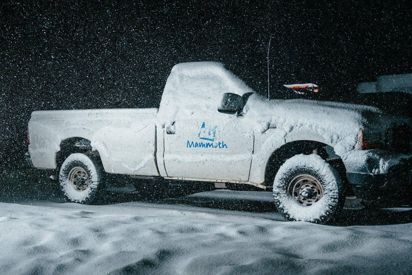 Fall Snow at Mammoth Mountain, California