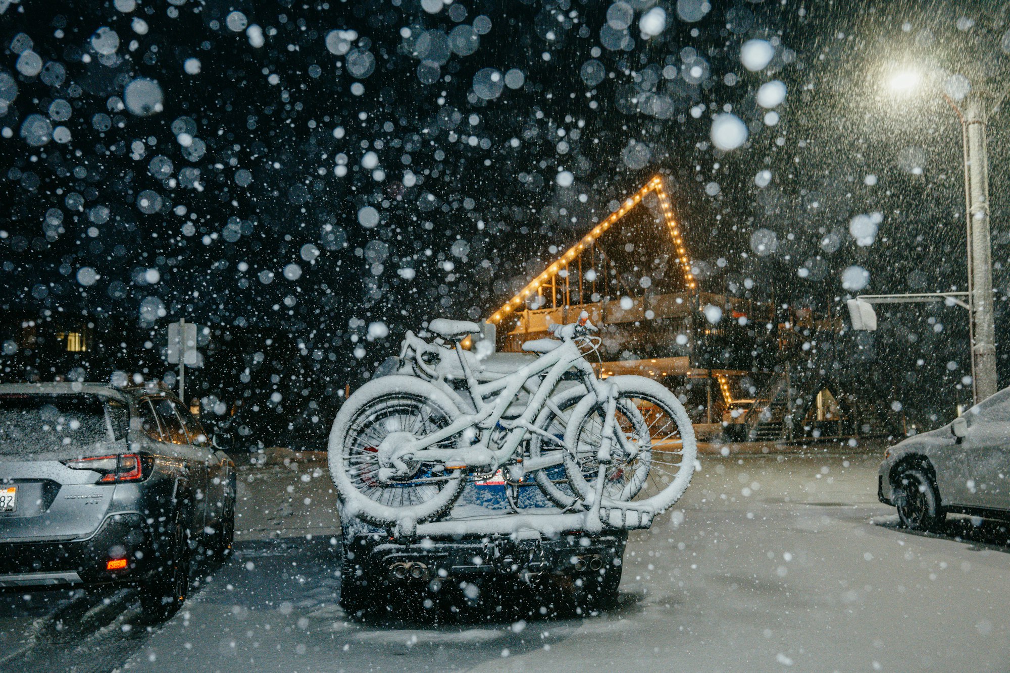 Fall Snow at Mammoth Mountain, California