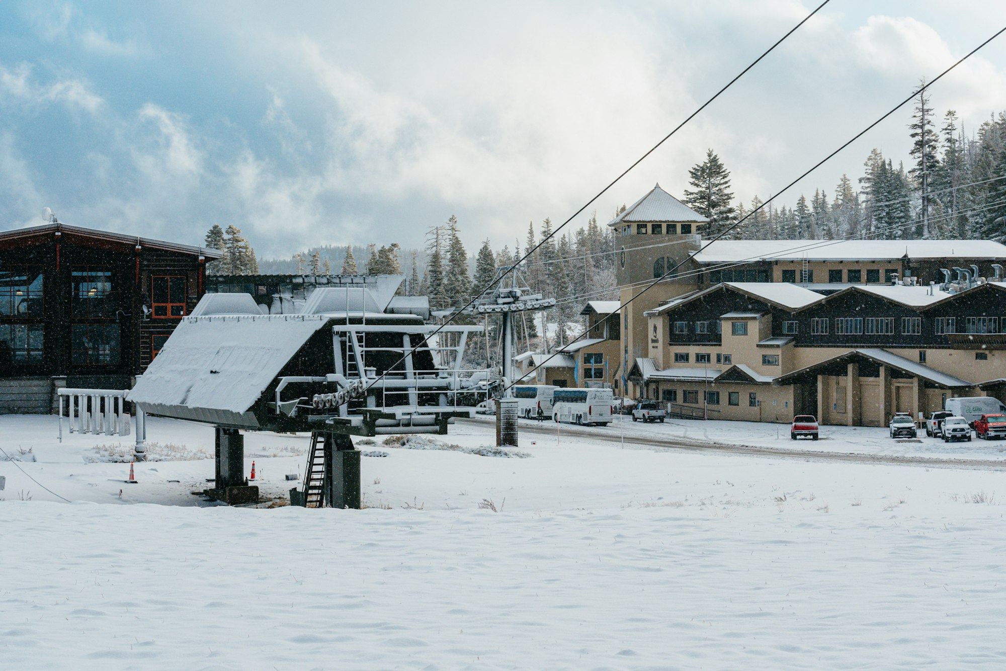 Fall Snow at Mammoth Mountain, California