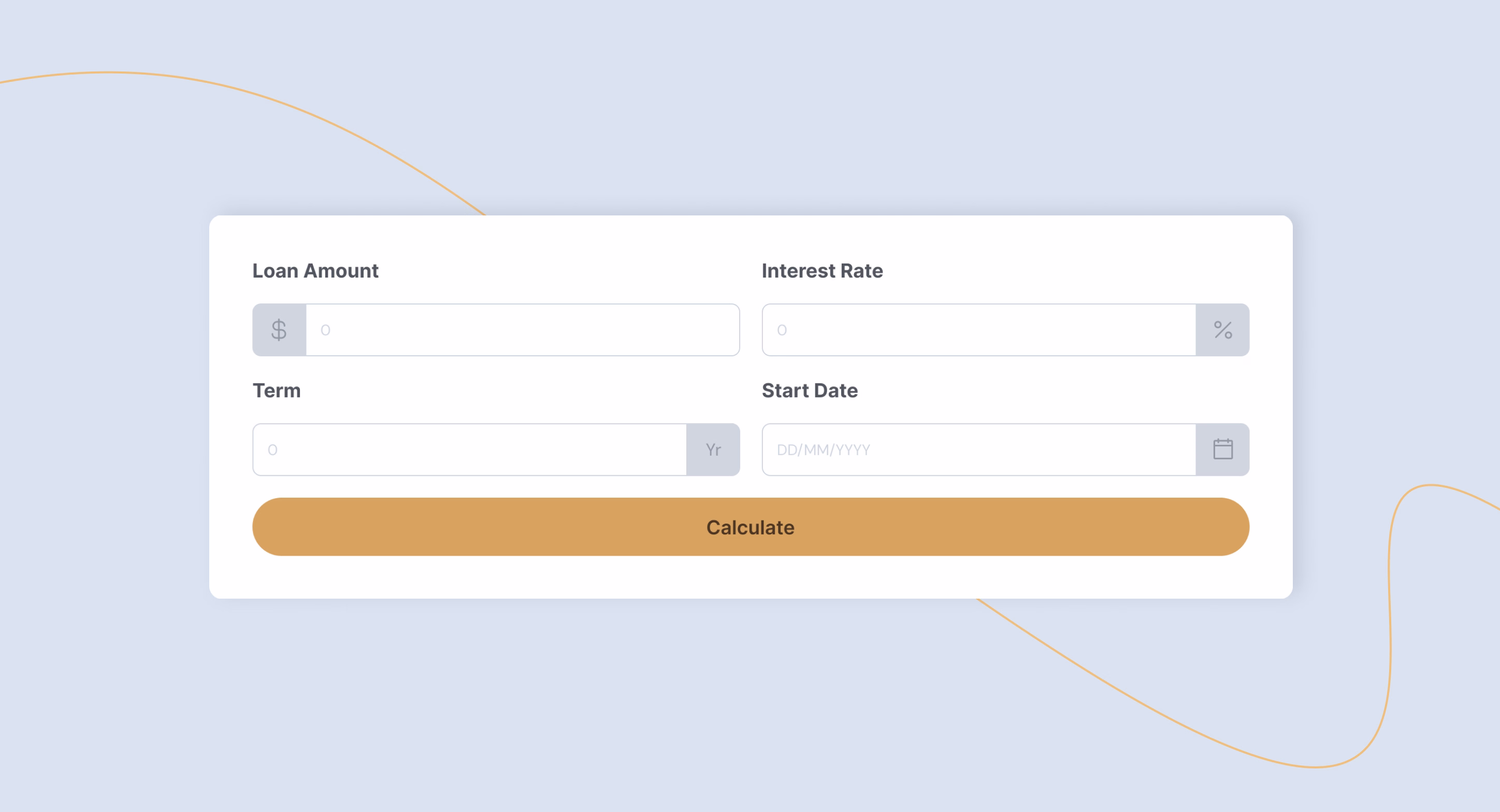 Amortization calculator