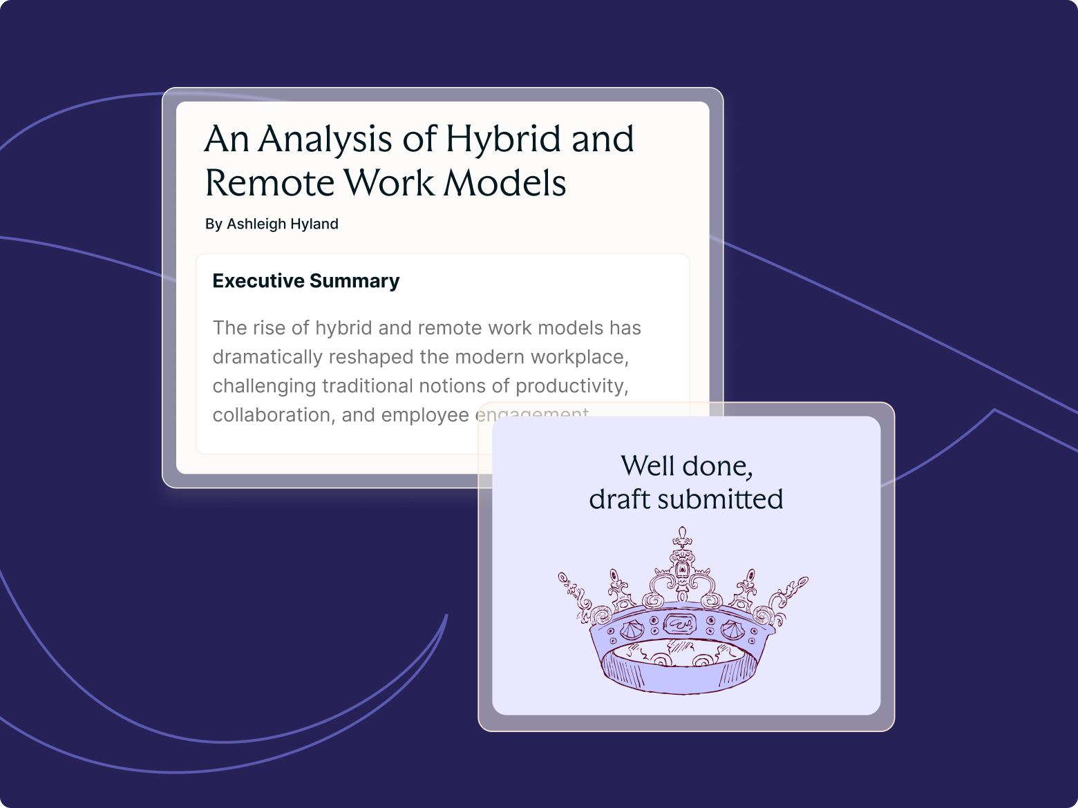 Using Drafts for Formative Feedback