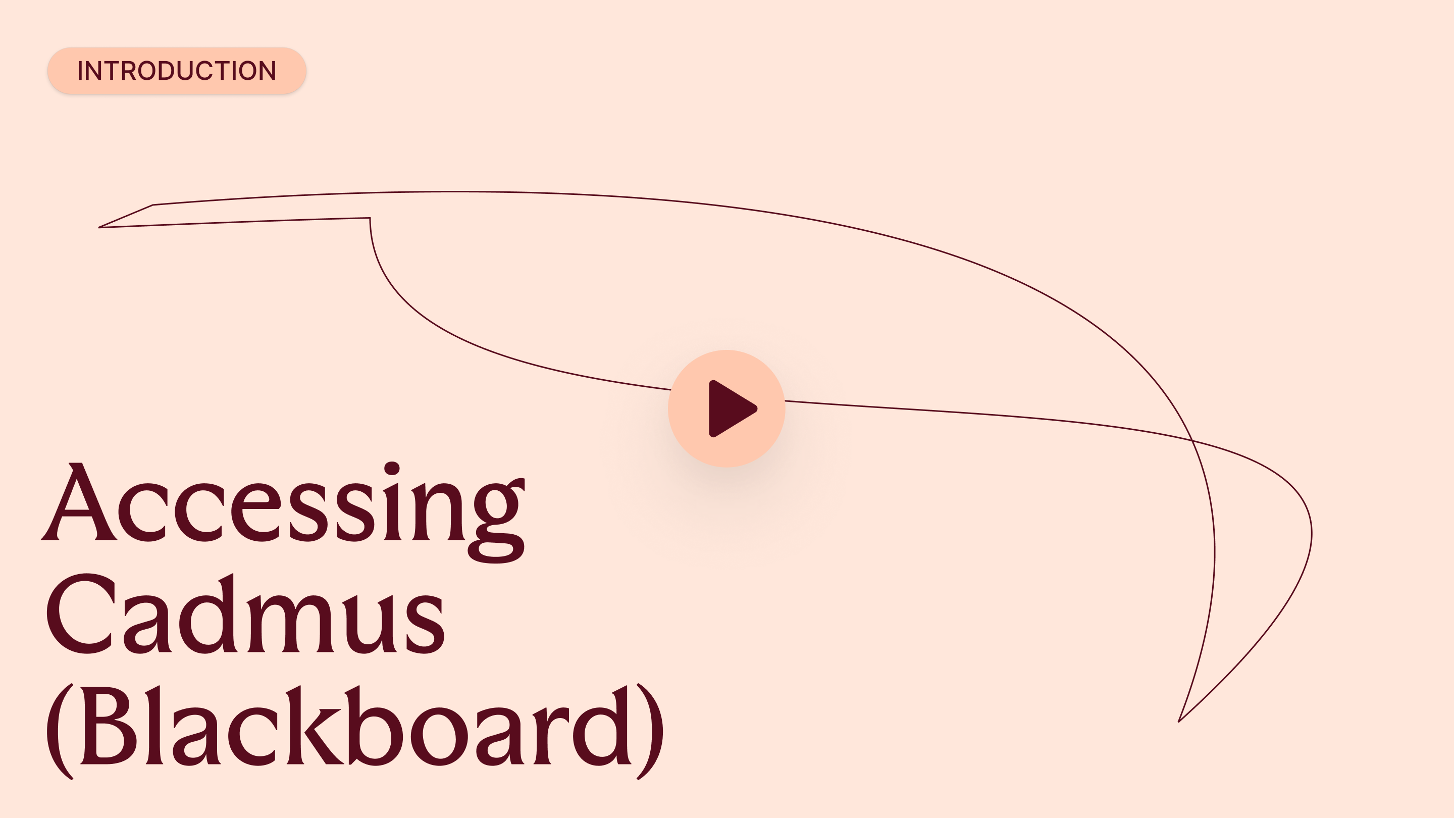 Accessing Cadmus (Blackboard)