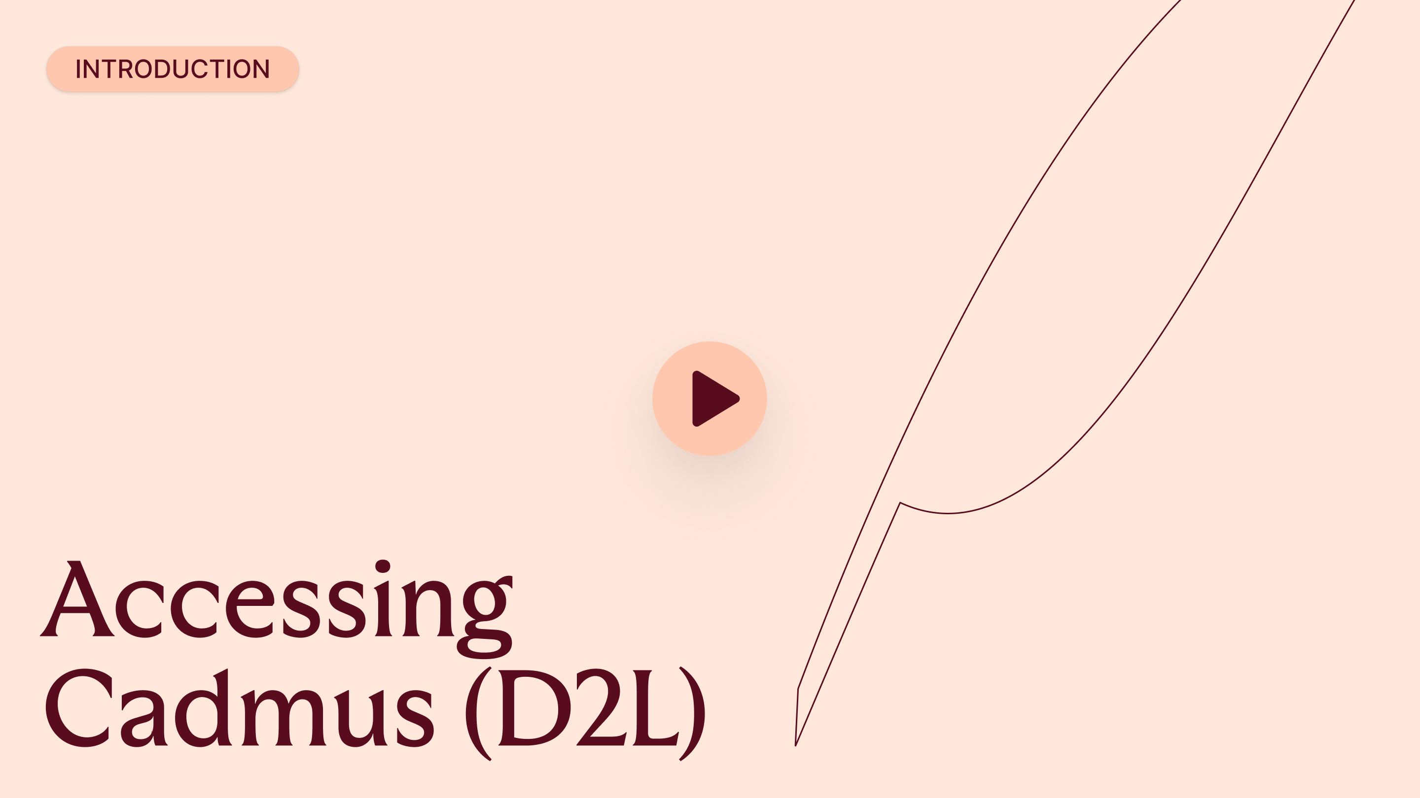 Accessing Cadmus (D2L)