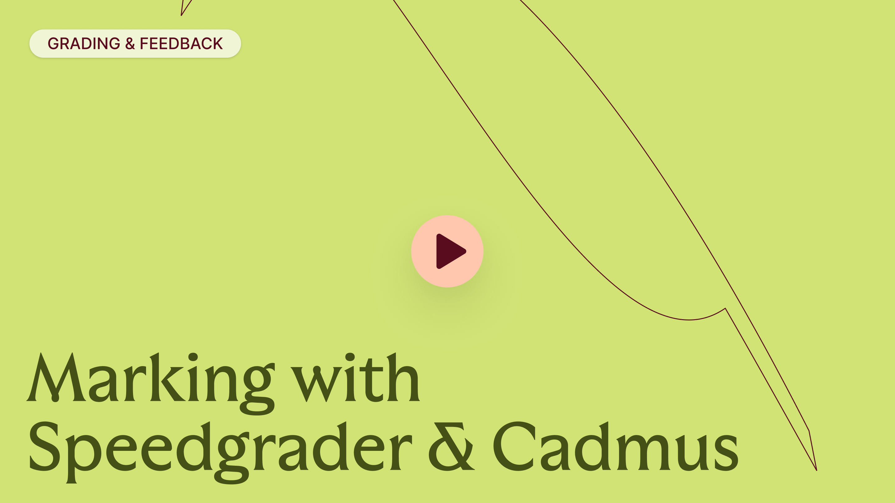 Marking with Speedgrader + Cadmus