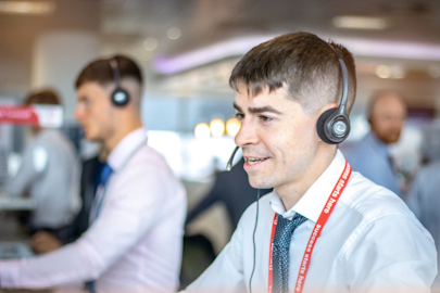 Service center agent.