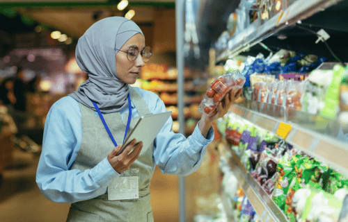 retail temporary foreign worker in supermarket