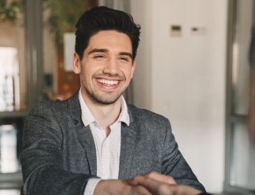 A candidate being interviewed for a job