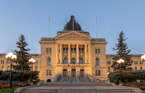 The Saskatchewan Legislative Building in Regina
