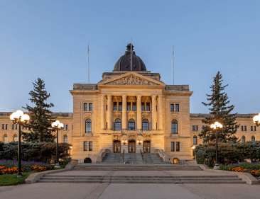 The Saskatchewan Legislative Building in Regina