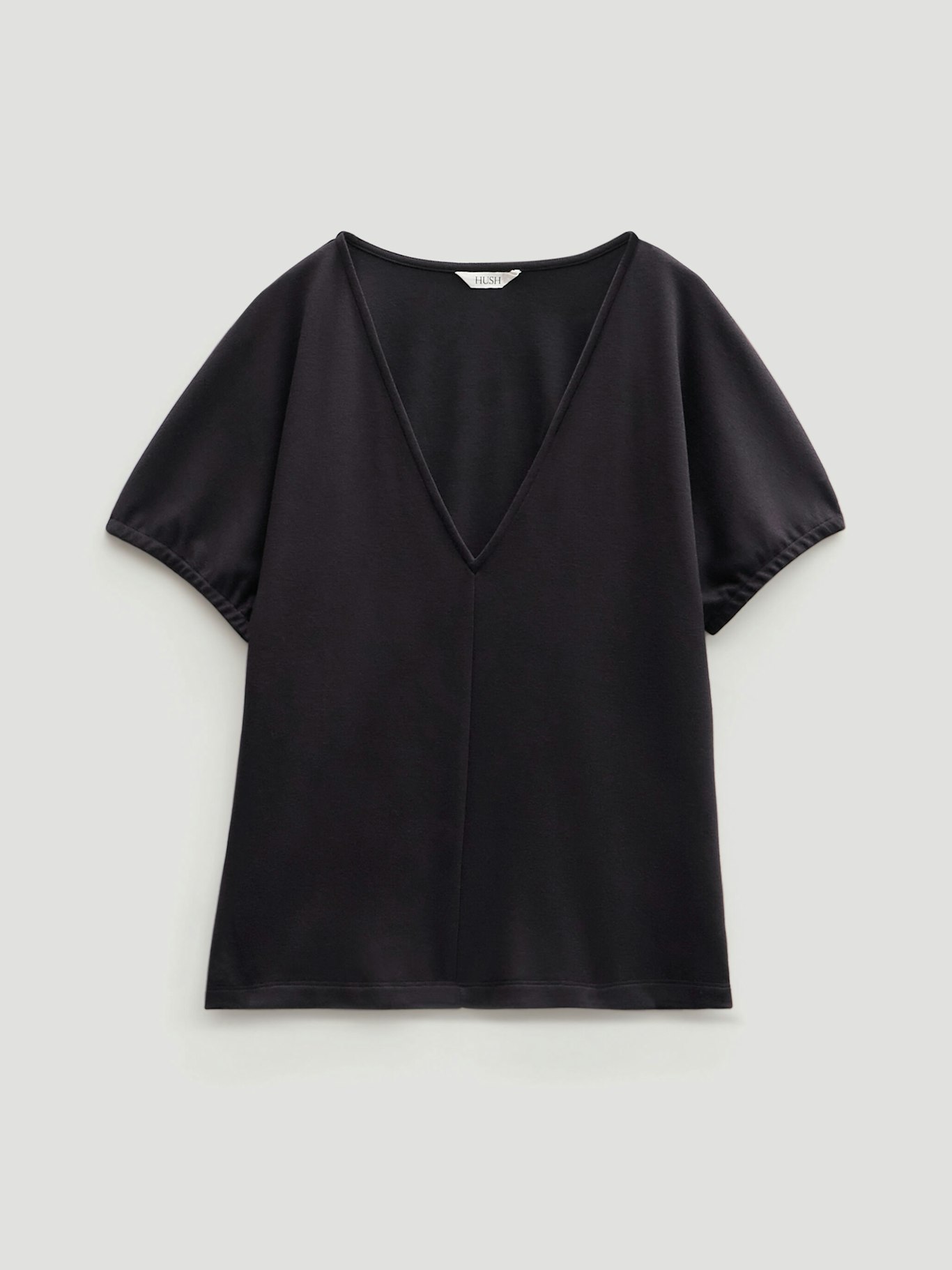 014223-0456-07 V Neck Seam Detail Top