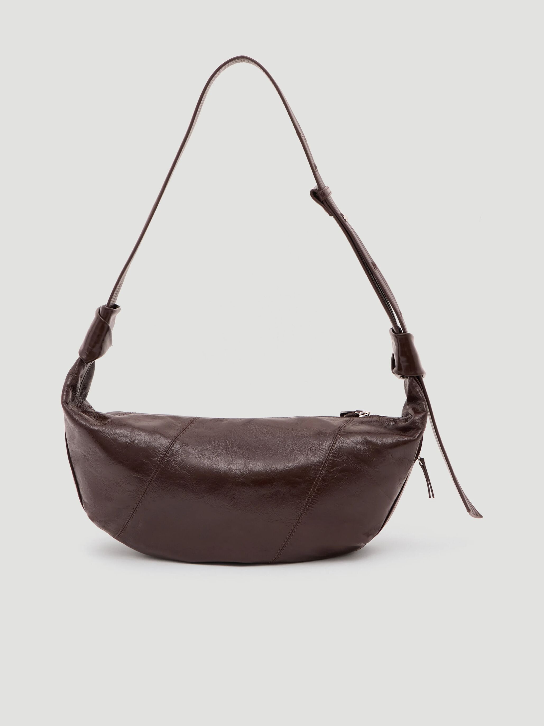 Oversized Leather Crescent Bag