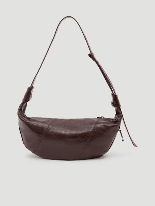 Oversized Leather Crescent Bag