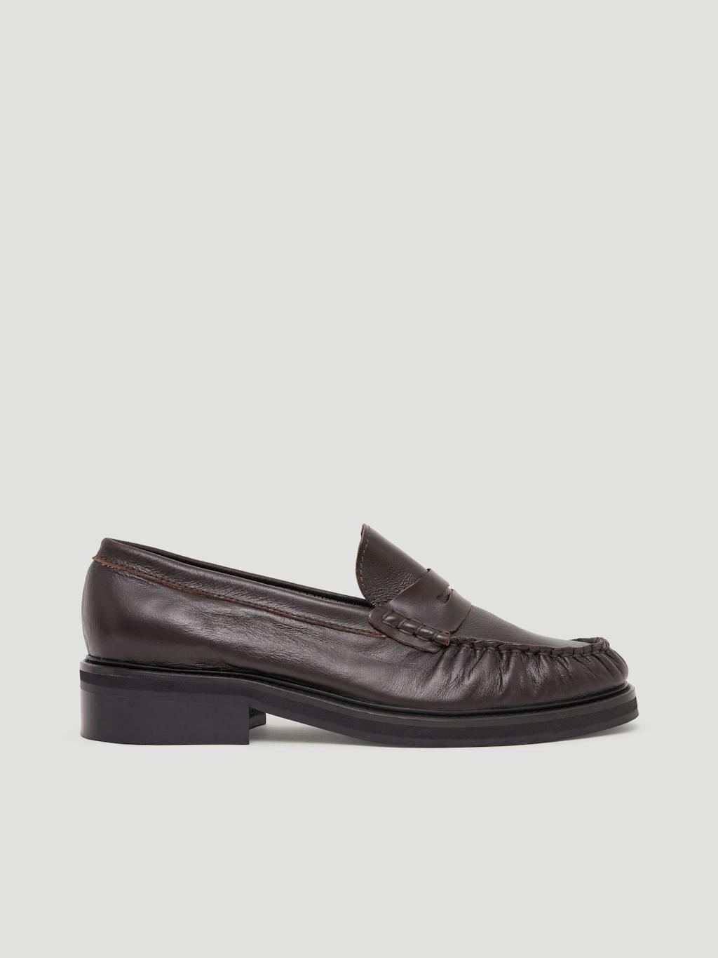 014454-0450-01 Penny Chunky Leather Loafers