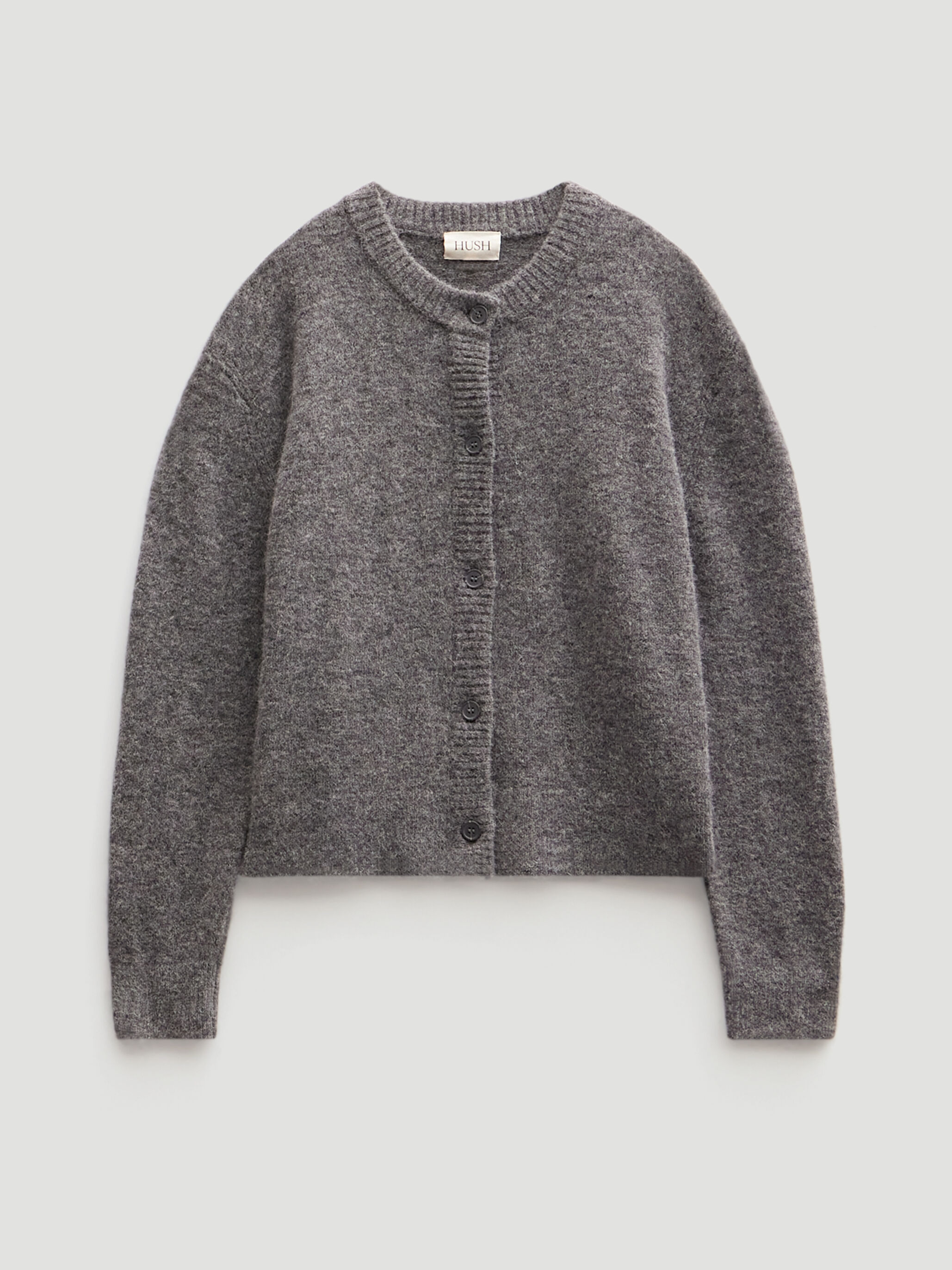 Crew Neck Boxy Cardigan
