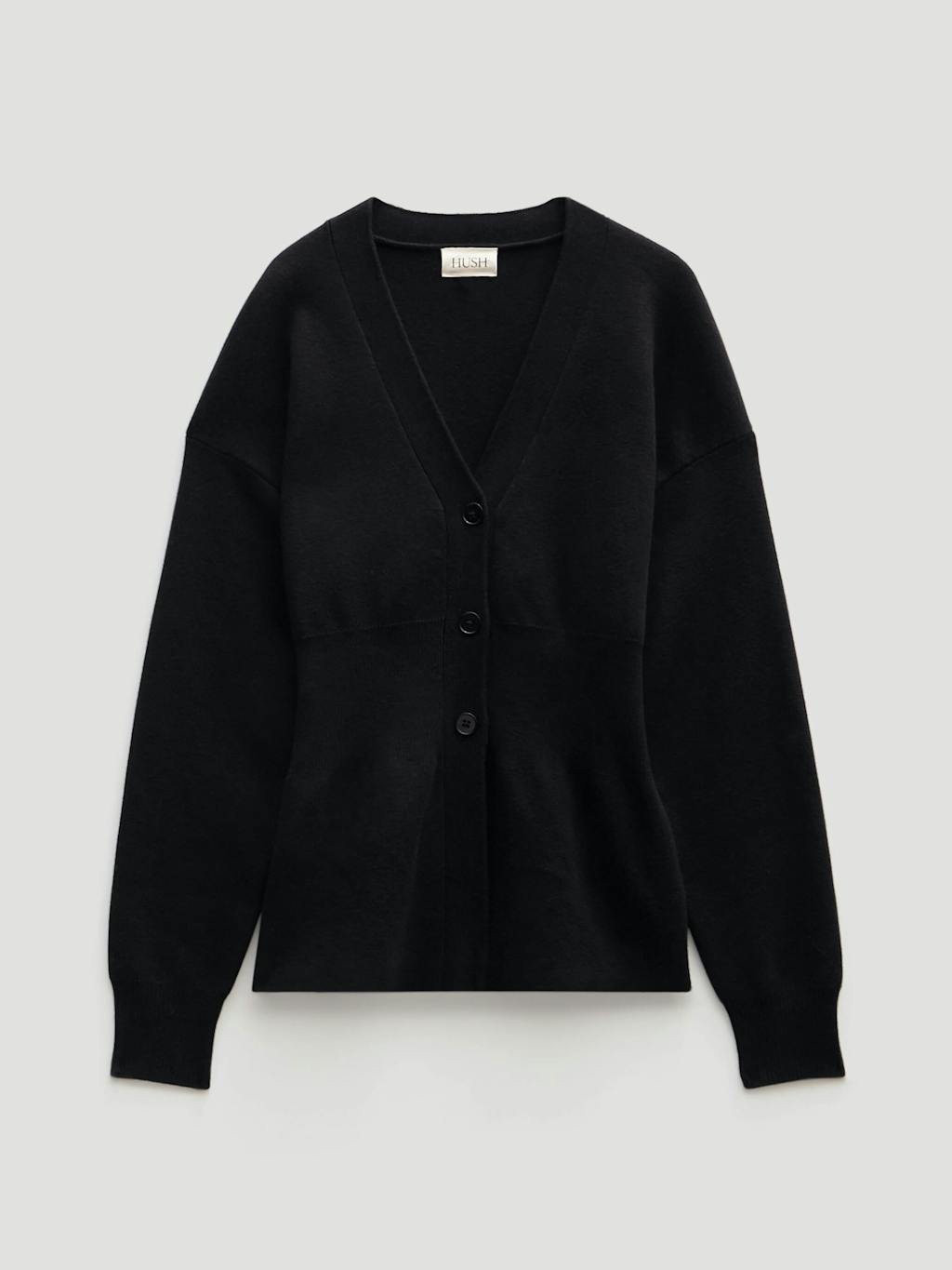 013748-0456-07 V Neck Ribbed Detail Cardigan with Wool