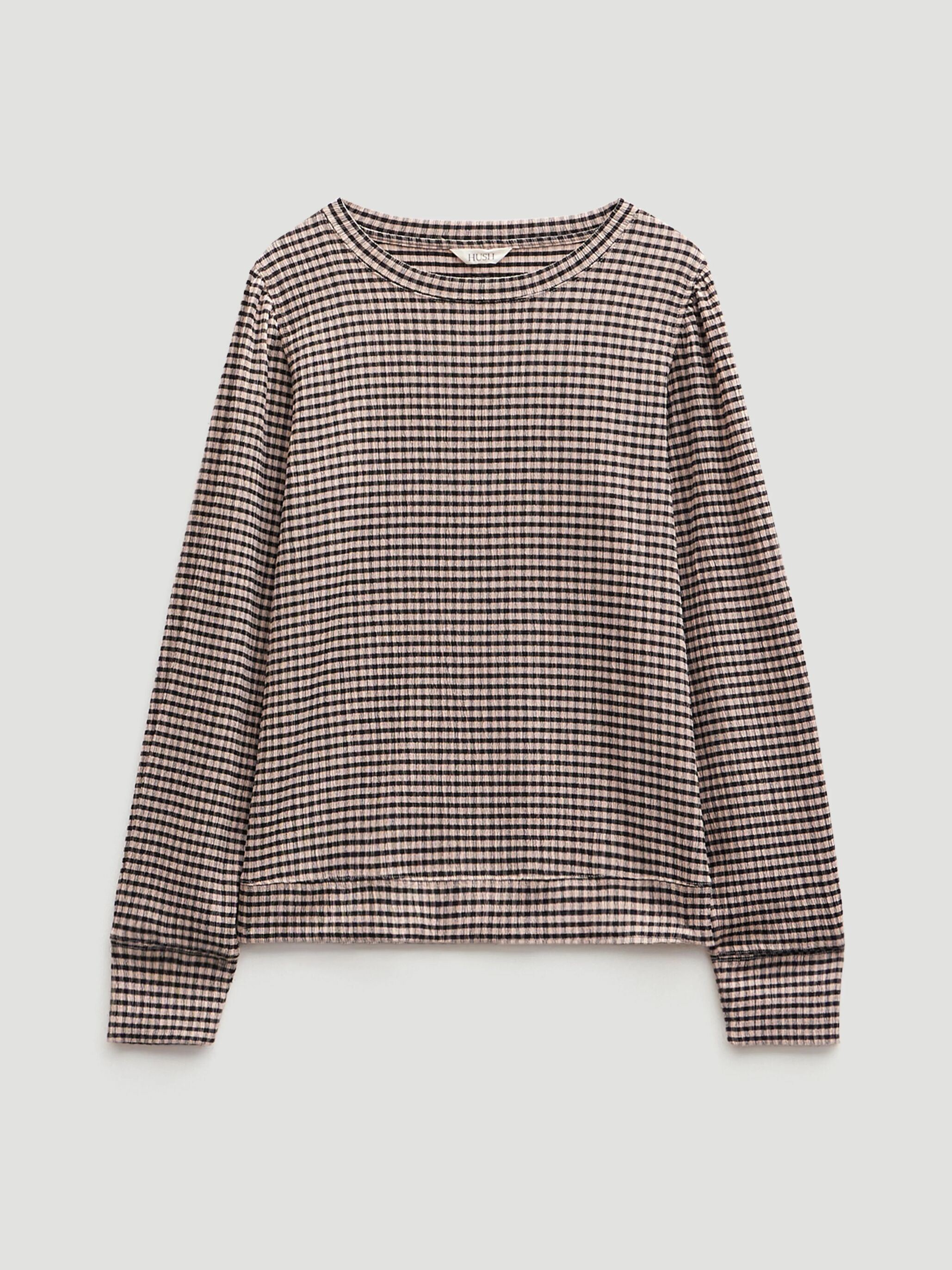 Emily Gingham Puff Sleeve Top