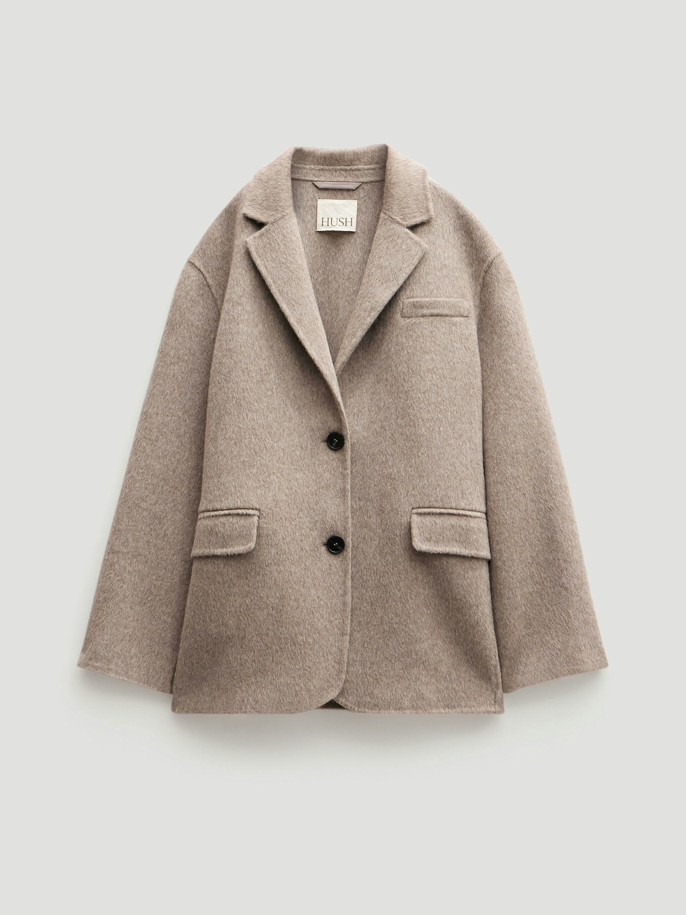 014013-4696-07 Simeron Pure Wool Double Faced Oversized Blazer
