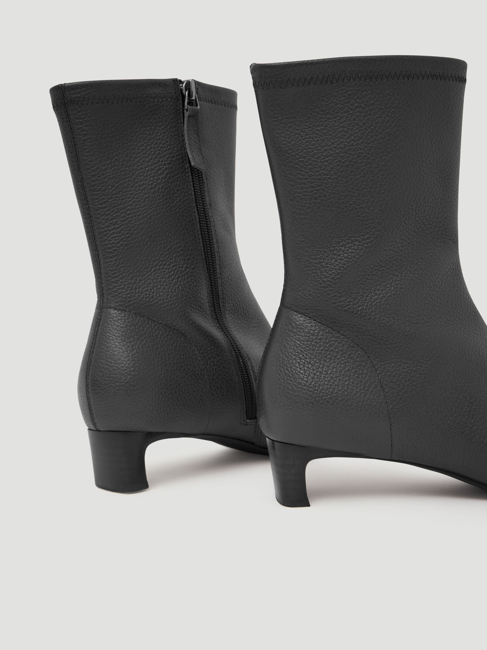 Leather Sock Fit Boots