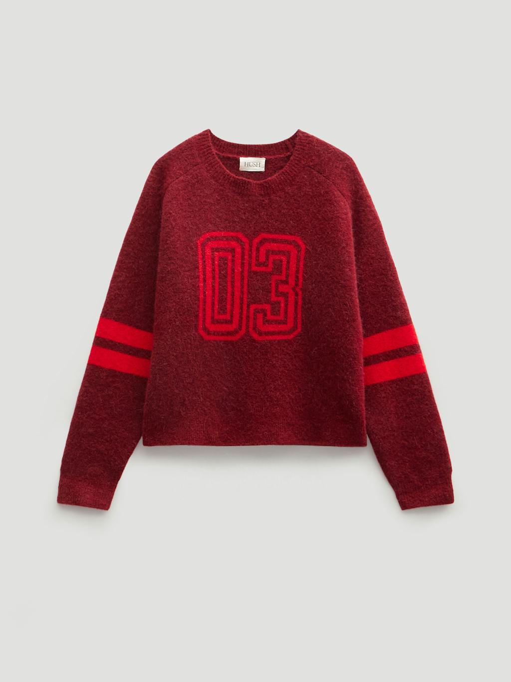 014012-1324-07 Varsity Jacquard Knitted Jumper
